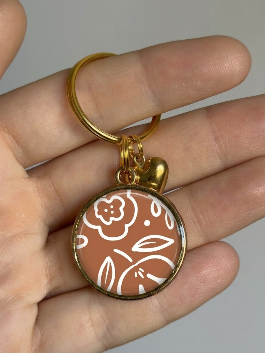 La médaille marron et blanc